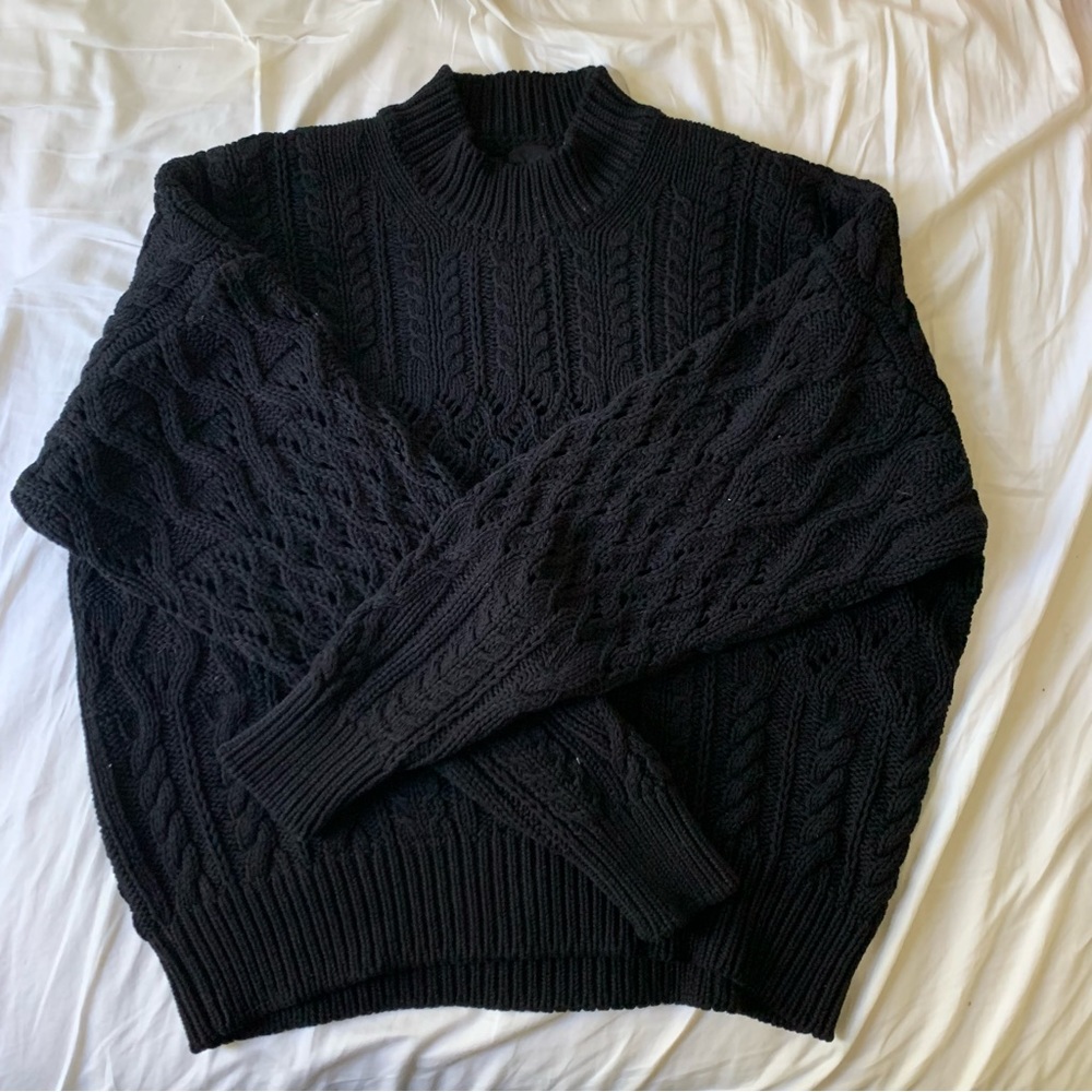 babaa jumper no 54 in black cotton